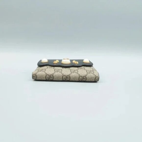 100% Authentic GUCCI Brown Canvas Wallet 120-062324 - Picture 4 of 12